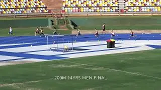 200m 14yrs Men Final, QSSA Track & Field Championships, QSAC, Brisbane 27/10/2018