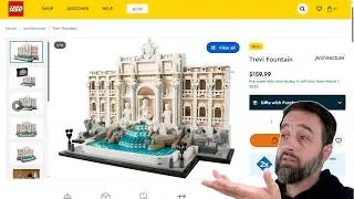 LEGO Architecture returns! Up-scaled Trevi Fountain reveal & 1st impressions | 1880 pcs. $160 21062