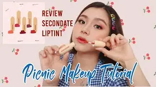 PICNIC MAKEUP LOOK + REVIEW SECONDATE BEAUTY MILKY GEL LIPTINT #PICNIC BY TITAN TYRA
