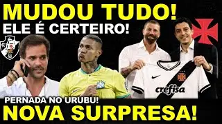 🚨MUDOU TUDO! ELE É CERTEIRO II NOVA SURPRESA II PERNADA NO URUBU II ATITUDES DE PEDRINHO NO VASCÃO!
