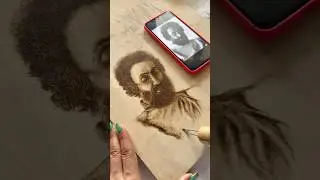 WOOD ASMR #pyrography #asmr #art