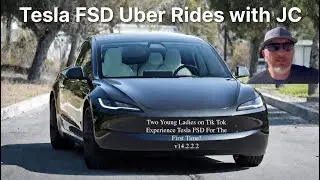 Two Young Ladies on Tik Tok Experience Tesla FSD For The First Time!