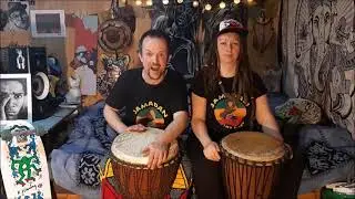JAMADAN ONLINE DJEMBE ŠKOLA: djembe polyrytmy
