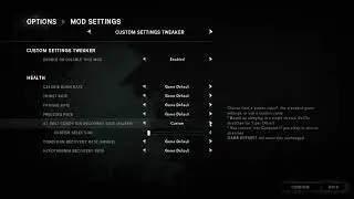 THE LONG DARK: Mod: Custom Settings Tweaker