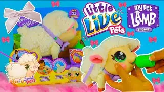 Little Live Pets My Pet Lamb Snowie Toy Unboxing animales bebe borreguito bebe animal de juguete