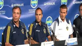David Beckham, Cristiano Ronaldo, Landon Donovan And Iker Casillas Press Conference