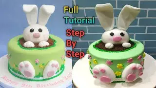 Easter Bunny Cake | How To Make A Fondant Bunny Cake | Bunny Cake Tutorial