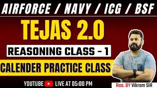 Reasoning Class - 1 | Calendar Class For Airforce Y Group | Airforce Reasoning By Vikram Sir