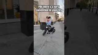 When there&rsquo;s a furry convention in downtown #electricbike #trending #ridstar #furry