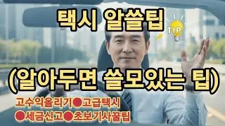 택시 알쓸팁(알아두면 쓸모있는 팁) -택시기사님들께