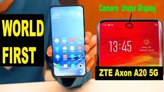 First Under Display Camera Phone 😯 ZTE Axon A20 5G🔥 Hands-on Video