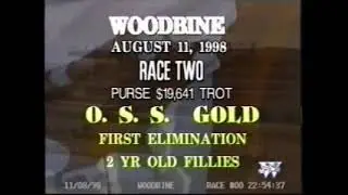 1998 Woodbine DREAMFAIR TIERRA OSS Gold 2YO Filly Trot Elimination