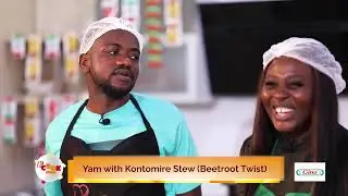 Boiled Yam & Kontomire (Beetroot Twist) | Cook Africa with Ajeezay