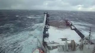 Atlantik Okyanusunda Dev Dalgalara Maruz Kalmak. #force #fırtına#waves