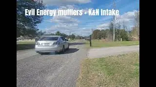 Lexus GS350 2008 with Evil Energy Mufflers and K&N Intake (before and after)