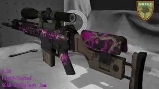 SCAR-20 Splash Jam - Skin Wear Preview