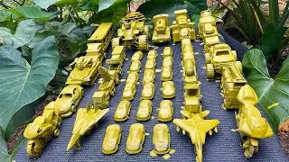 Cleaning Muddy Mini Car Convoy | Relaxing ASMR Toy Car Wash