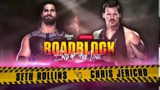 WWE Roadblock End Of The Line 2016: Seth Rollins vs Chris Jericho