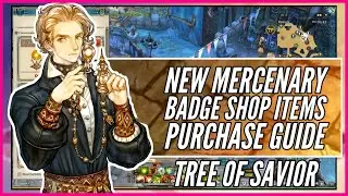 New Mercenary Badge Shop Items Purchase Guide | Tree of Savior