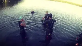 Solvalla swimrun training