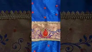 Aari embroidery silk thread work and ring knot