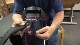 How to install golf bag shoulder strap