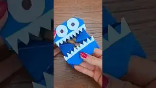 How&nbsp;to make origami MONSTER / scary origami /Paper Craft #shortvideo #shortsvideo #shorts #short