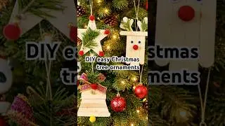 5 minutes easy Christmas craft ideas/diy Christmas tree ornaments/Christmas craft #shorts