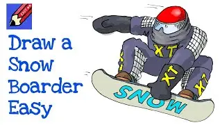 How to Draw a Snowboarder Real Easy