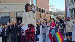 Rally for LGBTQIA+ Lives in West Hartford, Connecticut 11/17/24