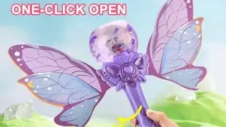 Bubble Butterfly Stick - Outdoor Play Interactive Magic Stick Toys for Girls