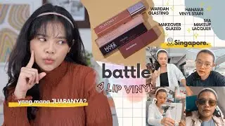 BATTLE 4 LIPEN MATTE PENGGANTI MAYBELLINE VINYL (WARDAH, MAKEOVER, HANASUI, SEA MAKEUP) | RIRIEPRAMS