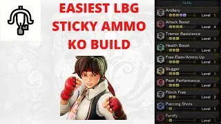 EASIEST LBG Sticky Ammo KO Stun Build | MHW Iceborne