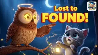 The Wise Owl and the Lost Kitten | Moral Story for Kids
