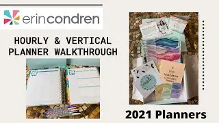New Erin Condren Life Planner 2021 Hourly & Vertical Walkthrough
