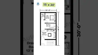 15x30 Small house design | 15 by 30 Ghar ka Naksha #shorts #homedesign #architecture