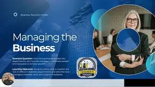 Unit 7 - Managing the Business - Introduction to Business