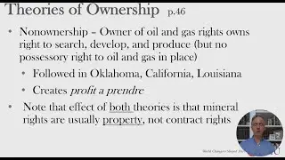 Theories of Ownership (Oil & Gas 2.2)
