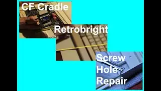 Amiga 1200 Refurb. CF Mount, Retrobright, Screw Hole Repair