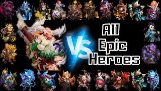 Tundrahoof vs ALL EPIC Heroes and Zephyrica | Castle Clash