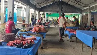 Unique Meat & Fish Cutting channel is live from Harmoti Pork Market, Lakhimpur, Assam, India 🇮🇳🇮🇳🇮🇳🙏