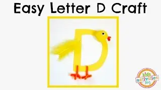 Easy Letter D Craft -- Preschool Alphabet Resource