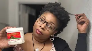 I love this natural product! On my Natural hair,#natutalhaircare #haircare #clay #hairtreatment ￼
