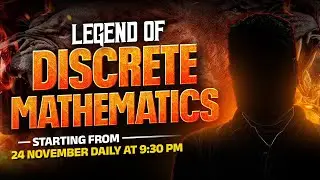 Legend Of  Discrete Mathematics Aa Rahe Hai 24 November Ko GATE 2026 Crash Course Mein