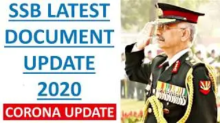 UPDATED SSB DATES I LATEST 2020 SSB DOCUMENTS UPDATES I SSB COVID19 Guidelines  CRACK SSB 2020