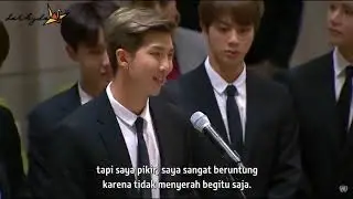 INDO SUB 180924 BTS RM's speech at United Nations Assembly  Generation Unlimited 'Speak Yourself'
