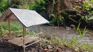 Gentle Water Flow by the Gazebo &ndash; A Peaceful Escape into Nature&rsquo;s Serenity