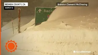Heavy snow disrupts travel in California | AccuWeather