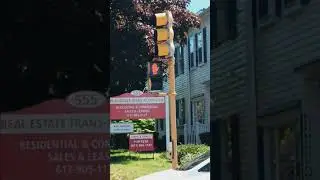 RARE LED Symbolic Hand/ Incandescent Worded Walk Pedstrian Signal (MA 3A & North Street)