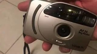 Minolta Big Finder AF35 vintage 35mm film photo camera review test